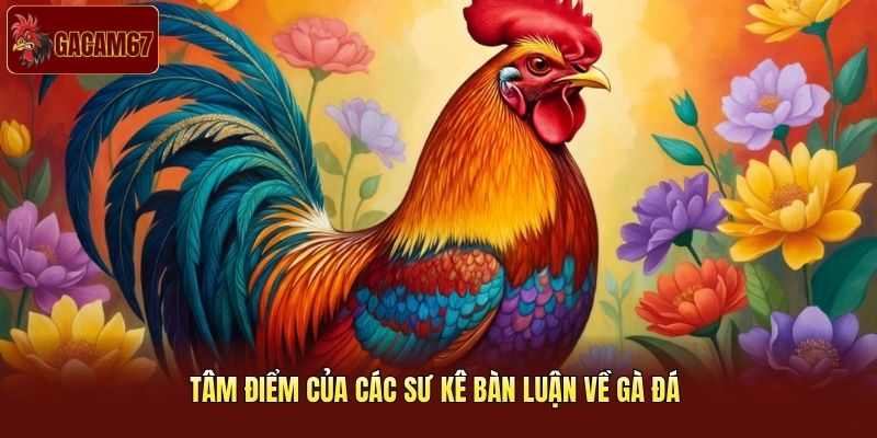 Tâm điểm của các sư kê bàn luận về gà đá 